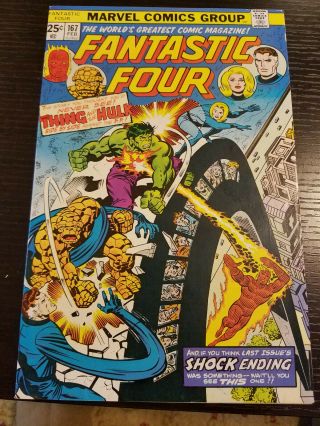 Fantastic Four (1961 1st Series) 167 Fn/vf Hulk Appearance