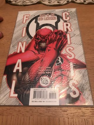 2 Final Crisis Dc Comic Books 1 Sketchbook,  1 Rage Of The Red Lanterns Bh53