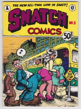 Snatch Comics 3 G - Vg 3.  0 First Print Robert Crumb Art