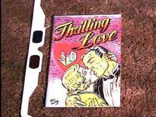 3d Thrilling Love Comic Book 3 - D W/ Glasses Nm