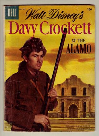 Four Color 639 - Walt Disney Davy Crockett At The Alamo - 1955 Dell - Gd/vg 3.  0