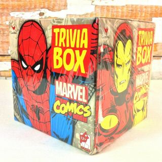 Marvel Comics Trivia Game Box 20 Character Cards 100’s Of Questions