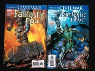 2006 Marvel Fantastic Four 536 537 The Road To Civil War
