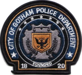 Batman The Dark Knight Movie Gotham Police Logo Patch Deluxe Version,
