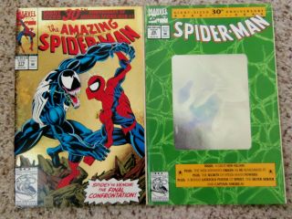 1992 Spiderman 26 - Hologram Cover,  1993 Spiderman 375 - 30th Anniversary