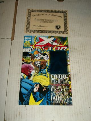 Marvel X - Factor 92 July 1993 Signed By Joe Quesada Dynamic Forces 4136/7500
