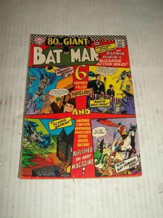 Dc Comics Batman 193 80 - Page Giant July/august 1967