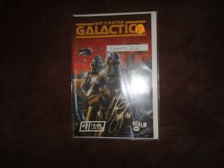 Battlestar Galactica: Realm Press Comic Book With Poster