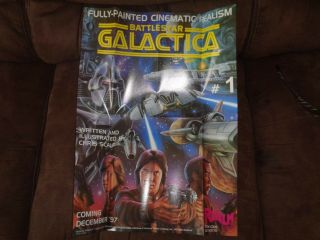 BATTLESTAR GALACTICA: Realm Press Comic Book with poster 2