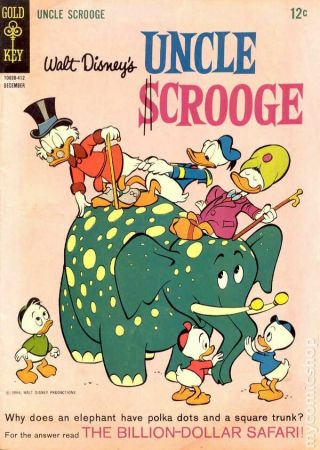 Uncle Scrooge (dell/gold Key/gladstone/gemstone) 54 1964 Vg - 3.  5 Stock Image