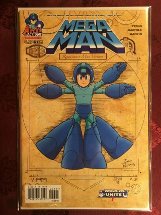 Mega Man 49 Variant Comic Book July 2015 Worlds Unite In 1 Bagged Boarded