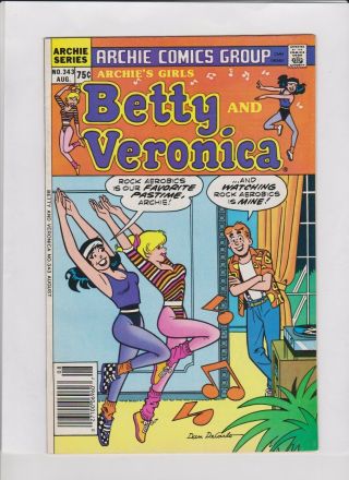 Betty And Veronica 343 Nm -,  Dan Decarlo Cover & Art,  Sexy Aerobics Cover