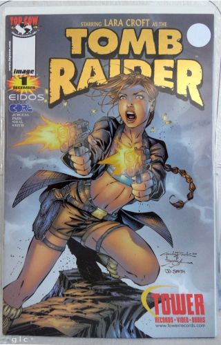 Top Cow/image Comics: Tomb Raider 1 - Tower Records Gold Foil Variant 1999