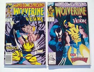 Marvel Comics Presents 121 - 122 Marvel 1993 8.  5 To 9.  2 - Wolverine Vs Venom