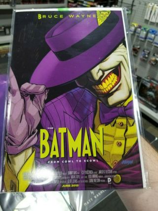 Batman 40 - Movie Poster Variant - Joker The Mask - Endgame - Scott Snyder - Dc