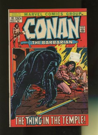 Conan The Barbarian 18 Fn/vf 7.  0 - Qualified - 1 Book Marvel Barry Smith,  Vol.  1