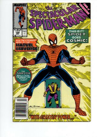 Spectacular Spider - Man 158 Vf/nm 9.  0 (12/89) 1st Cosmic Spider - Man
