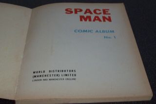 Vintage - SPACE MAN - Full Colour Comic Album No.  1 - 1965 - WDL - Complete & VG 4