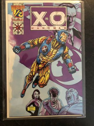 X - O Manowar 1/2 Wizard Cover Valiant Comics