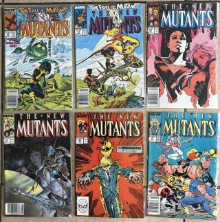 The Mutants 60,  61,  62,  63,  64 65 (marvel)