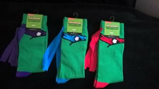 Nwt - Teenage Mutant Ninja Turtles Socks With " Bandana "