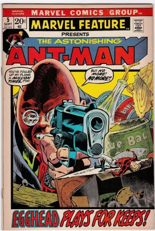 Marvel Feature (ant - Man) 5 September 1972 Very Fine Marvel Classic