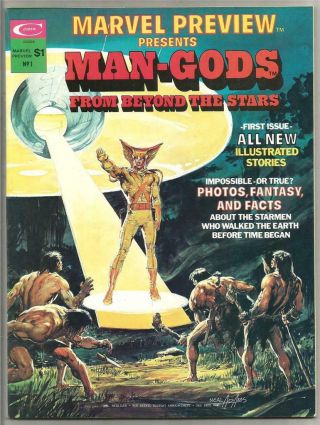 Marvel Preview 1 - Man - Gods - Neal Adams Cover,  1975