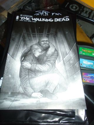Image Comics The Walking Dead 167 15th Anniversary B&w Variant Cover