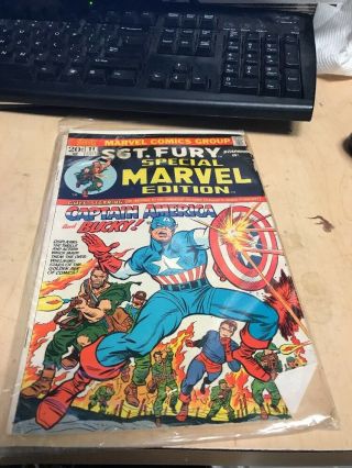 Special Marvel Edition 11,  (1973),  Captain America,  Sgt.  Fury,  Marvel M2