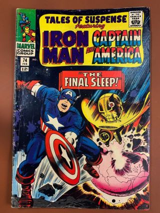 Tales Of Suspense 74 Marvel Captain America & Iron Man Appearance Silver Age