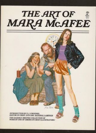 The Art Of Mara Mcafee (1981) 1st Oversized Color Portfolio 64pp Vfine