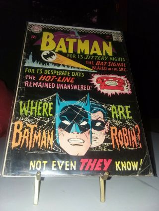 Batman 184 (sep 1966,  Dc) Batman Robin Silver Age 12 Cent Cover