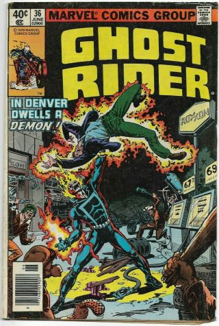 Ghost Rider 36 - A Demon In Denver Marvel Comics 1979