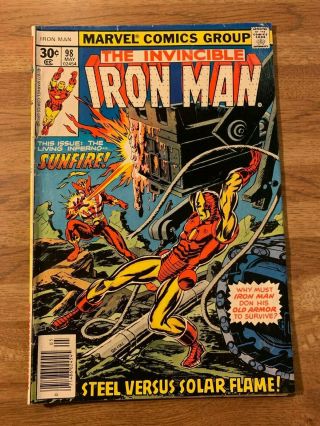 Iron Man 98 (marvel 1977) Sunfire Appearance Guardsman Armor Tuska Bronze Age