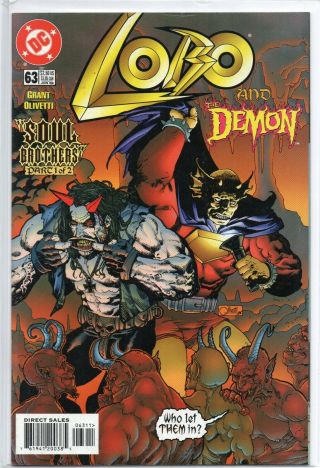 Lobo 63 (dc Comics 1999) Demon Appearance Low Print Run Fn