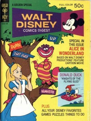 Walt Disney Comics Digest (gold Key) 46 1974 Fn Stock Image