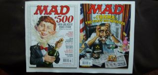 Mad Magazines (2) 2009 498 & 500 Very - Board And Bag