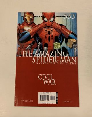 The Spider - Man:the Road To Civil War - 530,  532,  533 & 535 -
