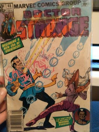 Dr.  Strange 48 - 9.  0 Master Of The Mystic Arts Marvel - Near