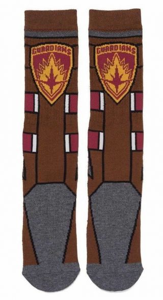 Loot Crate Guardians Of The Galaxy Rocket Raccoon Socks,  Fits Shoe Sizes 8 - 12