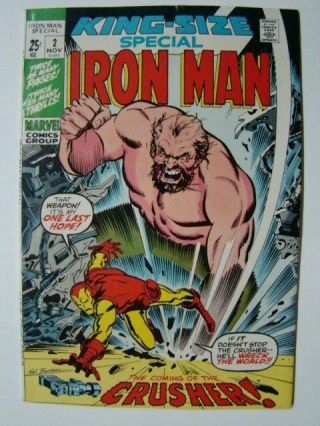 1971 Iron Man Special 2 Gene Colan Art 52 Pages Fn,