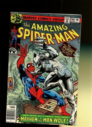 Spider - Man 190 Fn 5.  5 1 Book In Search Of Man - Wolf By Wolfman & Byrne