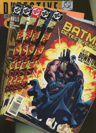 Detective Comics 738,  739,  740,  741,  742,  743 6 Books Dc Batman No Man 