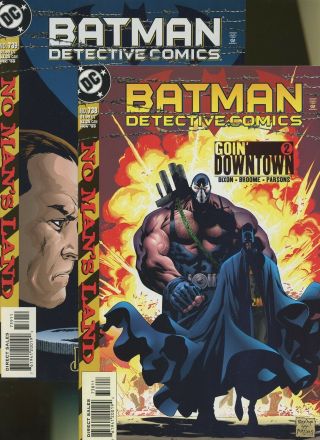 Detective Comics 738,  739,  740,  741,  742,  743 6 Books DC Batman No Man ' s Land 2