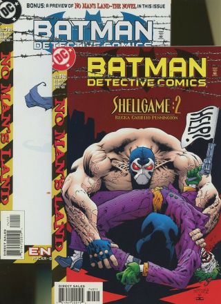 Detective Comics 738,  739,  740,  741,  742,  743 6 Books DC Batman No Man ' s Land 3