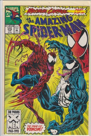 The Spiderman 378 June 1993 Marvel Comics