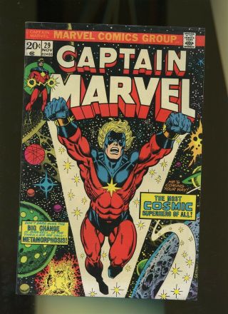 Captain Marvel 29 Vg,  4.  5 1 Book Mar - Vell,  1st Uranosian War,  Thanos Vol.  1