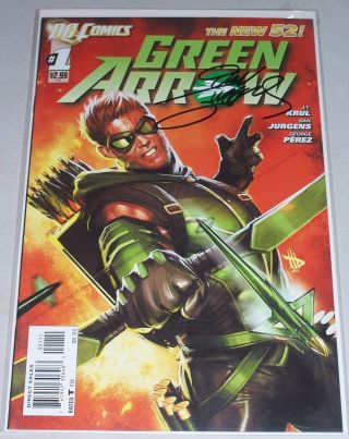 Green Arrow 1 (2011) Signed By Artist Dan Jurgens Nm