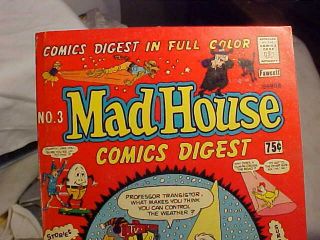 MAD HOUSE Comics Digest,  75 Cents,  No 3,  1977,  Radio Comics,  Inc. 2
