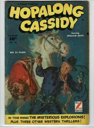 Hopalong Cassidy 38 (fawcett,  Dec 1949,  Western,  Cowboy,  Vg - 4.  0)